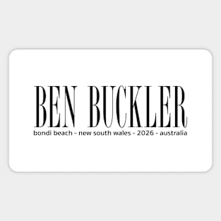 Ben Buckler Street Address Magnet